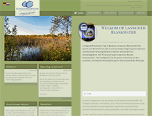 Tablet Screenshot of landgoedblankwater.nl